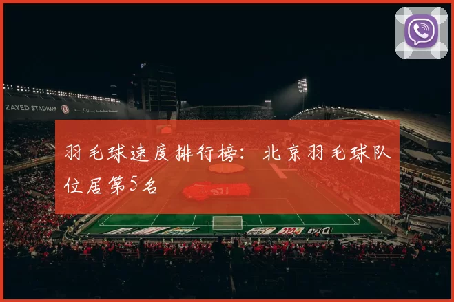 羽毛球速度排行榜：北京羽毛球队位居第5名